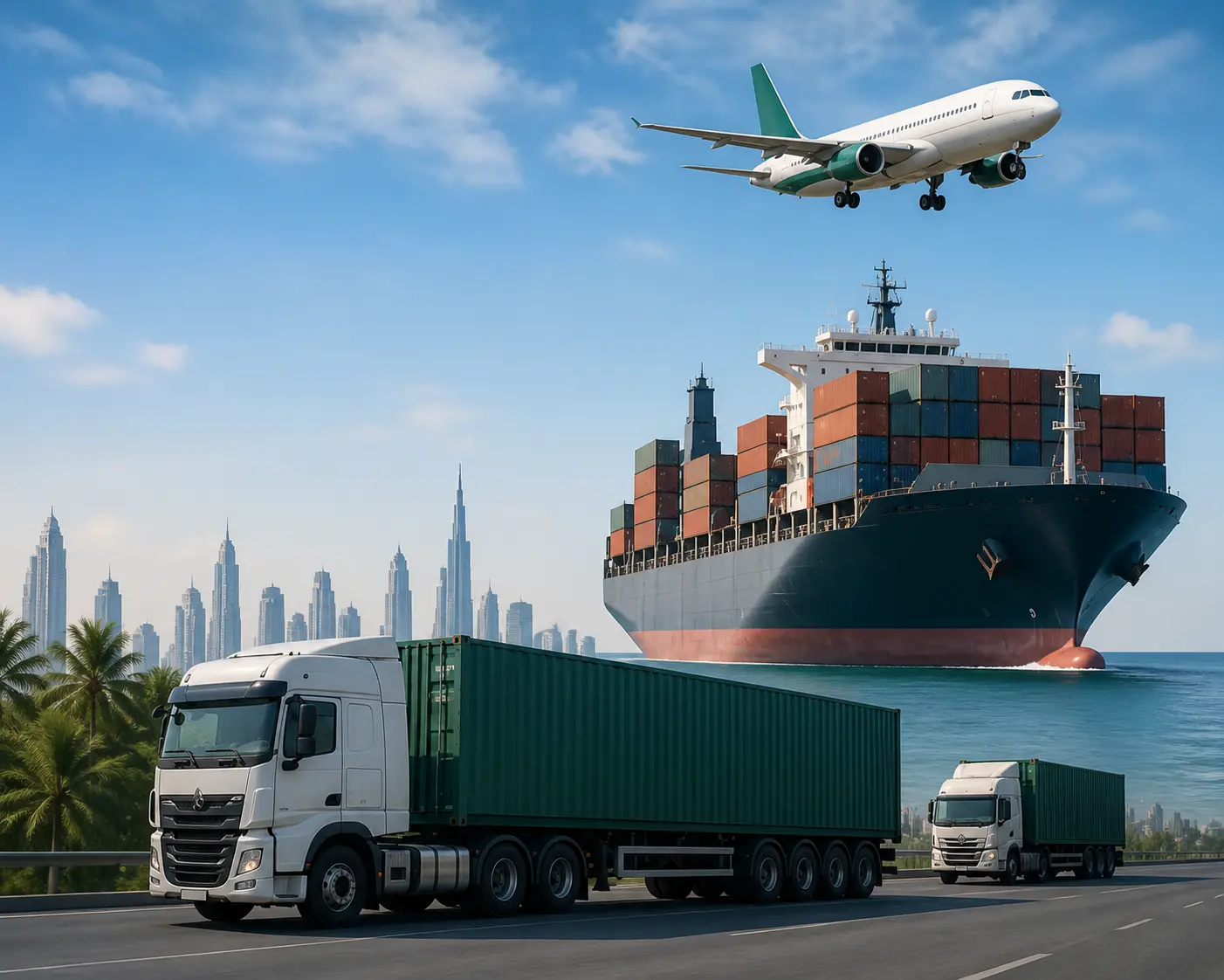 Import and export logistics services by Prime Arabia