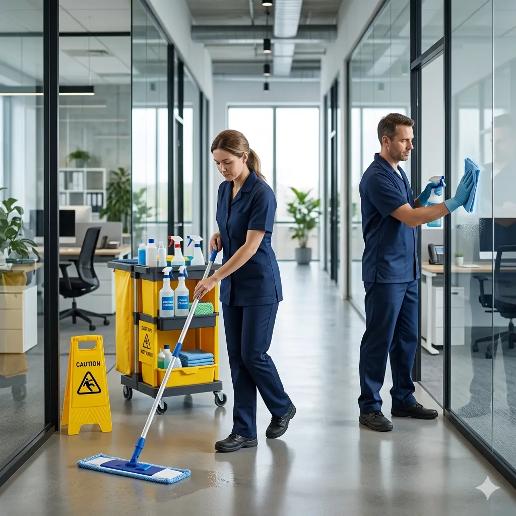 Workforce solutions in Saudi Arabia for skilled professional cleaning staff and hygiene maintenance services.
