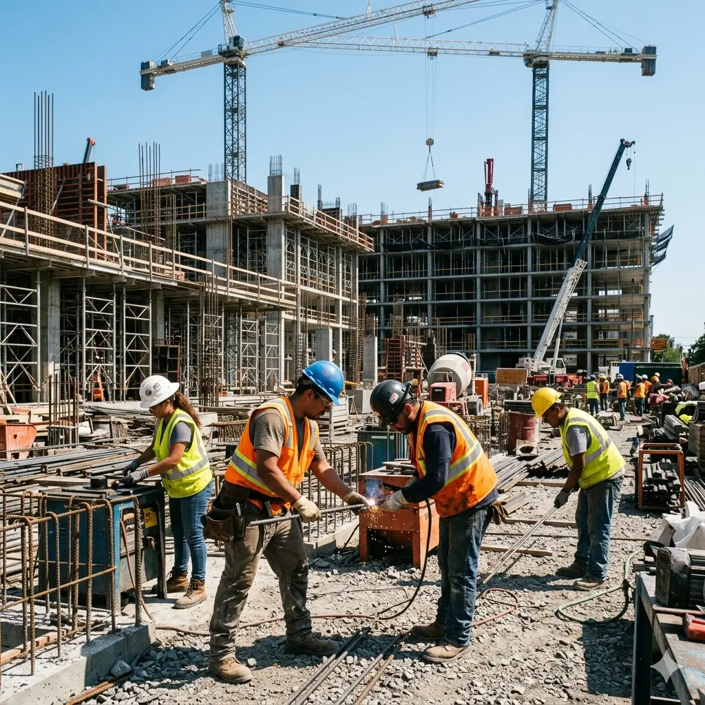 Workforce solutions in Saudi Arabia supplying construction labor and skilled manpower for site operations.