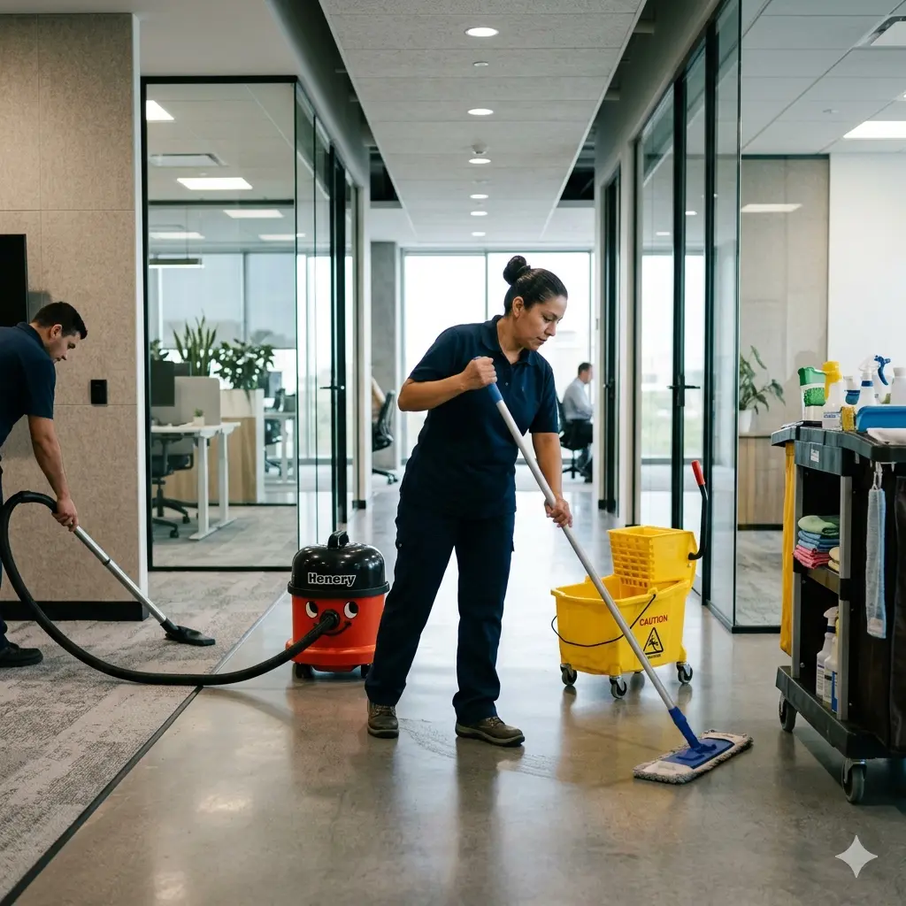 Workforce solutions in Saudi Arabia providing professional housekeeping staff for cleaning and facility maintenance services.
