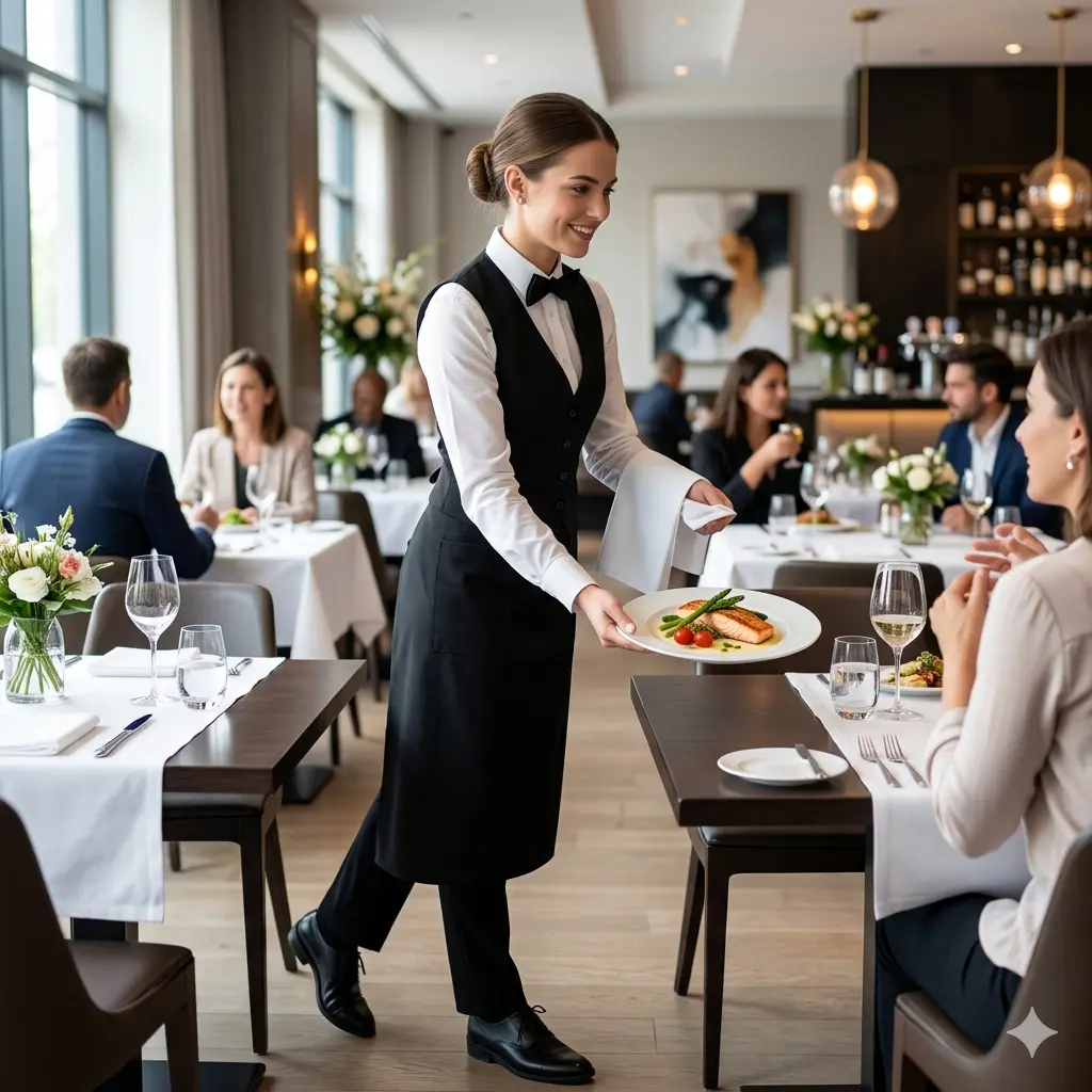 Workforce solutions in Saudi Arabia for hospitality waiters and customer service staff.
