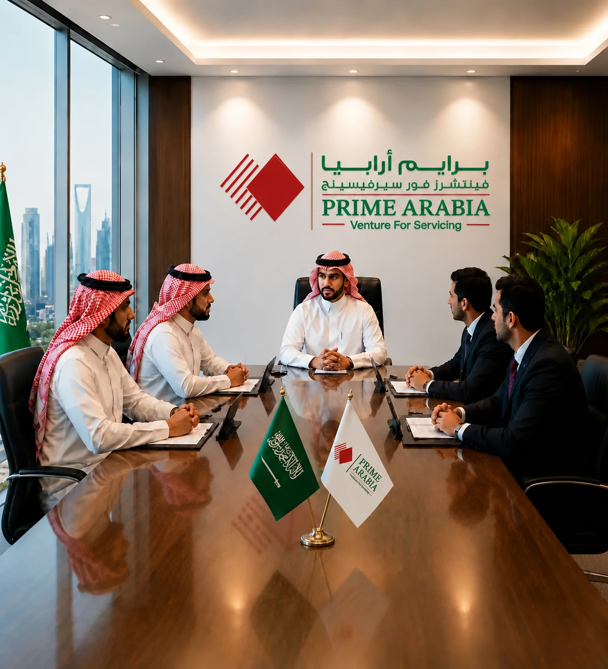 Prime Arabia corporate meeting and business solutions team in Saudi Arabia